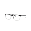 Ray Ban Rb6518 Optics Eyeglasses Sand Grey Frame Clear Lenses Polarized 57-19 In Sand Grey