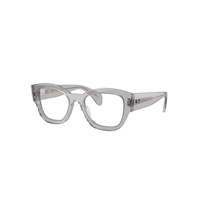 Ray Ban Jorge Optics Eyeglasses Transparent Grey Frame Clear Lenses Polarized 52-20