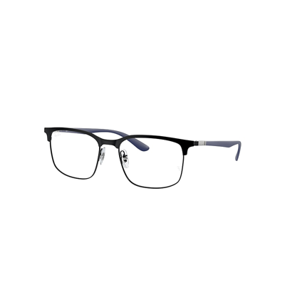 Ray Ban Rb6518 Optics Eyeglasses Sand Blue Frame Clear Lenses Polarized 57-19