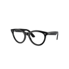Ray Ban Wayfarer Way Optics Eyeglasses Black Frame Clear Lenses Polarized 51-21 In Black