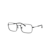 Ray Ban Rb6520 Optics Eyeglasses Black Frame Clear Lenses Polarized 55-20 In Black