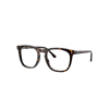 Ray Ban Rb2210v Optics Eyeglasses Havana Frame Clear Lenses Polarized 53-21 In Havana