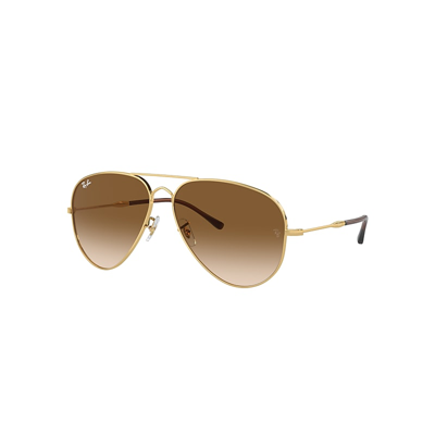 Ray Ban Old Aviator Sunglasses Gold Frame Brown Lenses 58-14