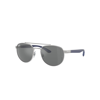 RAY BAN RB3736 SONNENBRILLEN BLAU FASSUNG GRAU GLAS 56-19