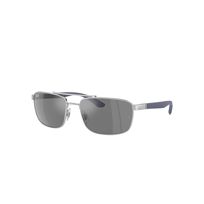 Ray Ban Rb3737 Sunglasses Blue Frame Grey Lenses 60-18