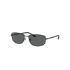 Ray Ban Rb3732 Sunglasses Black Frame Grey Lenses 56-18 In Black