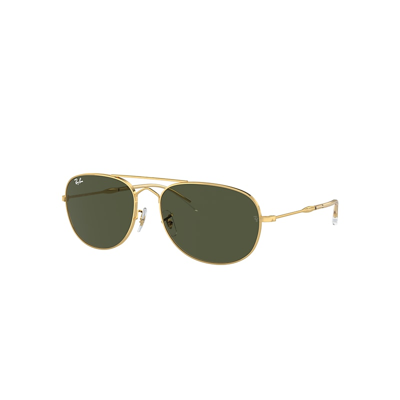 Ray Ban Bain Bridge Sunglasses Gold Frame Green Lenses 60-17