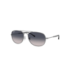 Ray Ban Bain Bridge Sunglasses Gunmetal Frame Blue Lenses Polarized 57-17 In Gunmetal