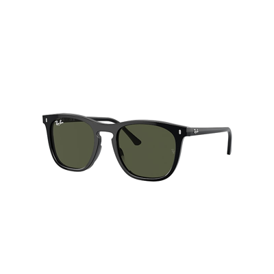 Ray Ban Rb2210 Sunglasses Black Frame Green Lenses 53-21