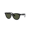 Ray Ban Wayfarer Way Sunglasses Black Frame Green Lenses 54-21 In Black