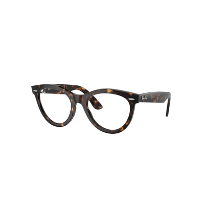 Ray Ban Wayfarer Way Optics Eyeglasses Havana Frame Clear Lenses Polarized 51-21