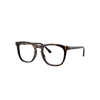 Ray Ban Rb2210v Optics Eyeglasses Havana Frame Clear Lenses Polarized 53-21 In Havana