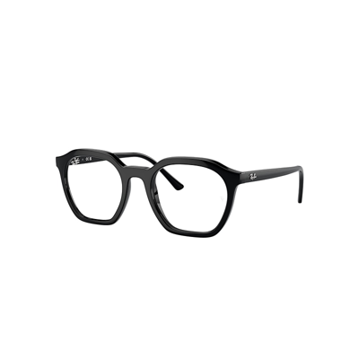 Ray Ban Alice Optics Eyeglasses Black Frame Clear Lenses Polarized 52-21