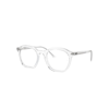 RAY BAN ALICE OPTICS EYEGLASSES TRANSPARENT FRAME CLEAR LENSES POLARIZED 52-21