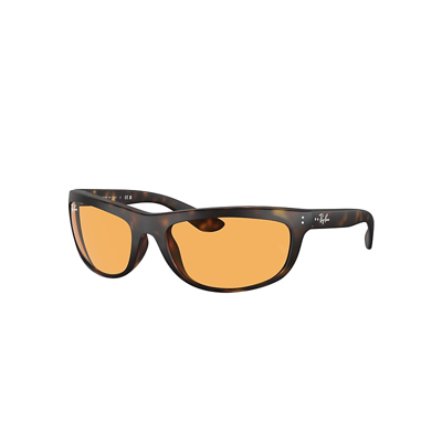 Ray Ban Balorama Sunglasses Havana Frame Orange Lenses 62-19
