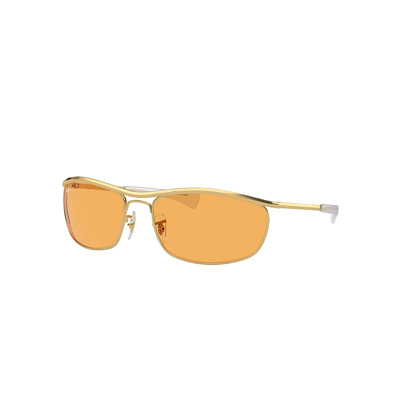 Ray Ban Olympian I Deluxe Sunglasses Gold Frame Orange Lenses 62-18