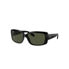 Ray Ban Rb4389 Sunglasses Black Frame Green Lenses 58-17 In Black