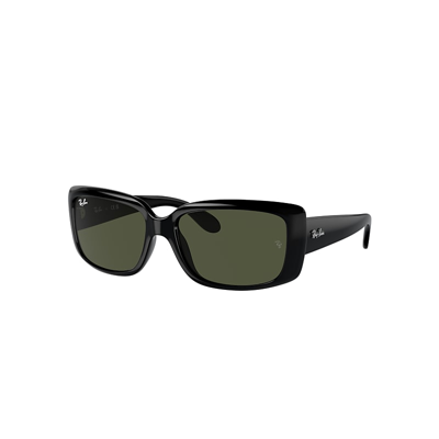 Ray Ban Rb4389 Sunglasses Black Frame Green Lenses 55-17