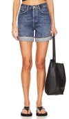 Agolde Dame Short: High Rise Baggy Cuff Control In Control