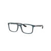 Ray Ban Rb8908 Optics Eyeglasses Black Frame Clear Lenses Polarized 57-18 In Black