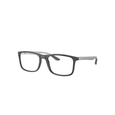 Ray Ban Rb8908 Optics Eyeglasses Grey Frame Clear Lenses Polarized 57-18