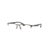Ray Ban Rb6335 Optics Eyeglasses Grey Frame Clear Lenses Polarized 58-17 In Grey