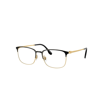 Ray Ban Rb6494 Optics Eyeglasses Gold Frame Clear Lenses Polarized 54-18