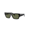 Ray Ban Carlos Sunglasses Black Frame Green Lenses Polarized 56-18 In Black