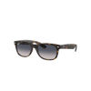 Ray Ban New Wayfarer Classic Sunglasses Havana Frame Blue Lenses Polarized 55-18 In Havana