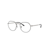 Ray Ban Jack Optics Eyeglasses Gunmetal Frame Clear Lenses Polarized 51-20 In Gunmetal