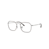 RAY BAN JIM OPTICS EYEGLASSES SILVER FRAME CLEAR LENSES POLARIZED 51-20