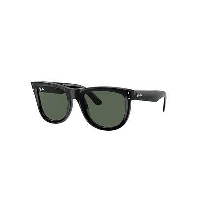 Ray Ban Wayfarer Reverse Sunglasses Black Frame Green Lenses 53-20