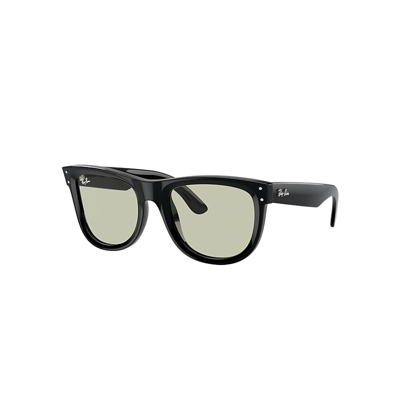 Ray Ban Wayfarer Reverse Sunglasses Black Frame Green Lenses 53-20