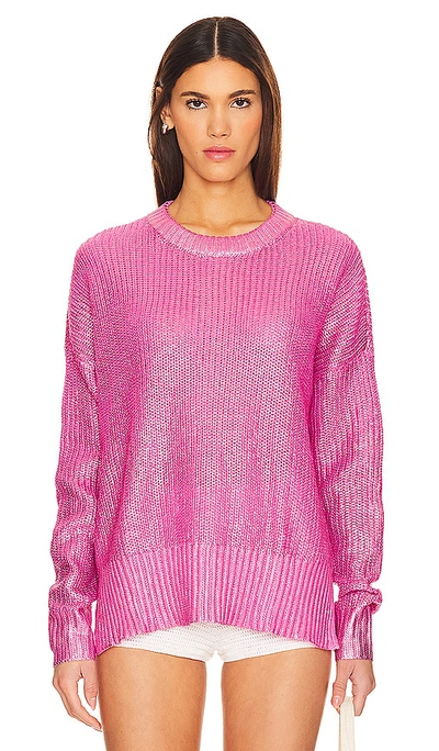 Beach Riot Callie Sweater In Pink Shine