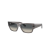 Ray Ban Carlos Sunglasses Opal Dark Grey Frame Grey Lenses 56-18 In Opal Dark Grey