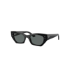 Ray Ban Zena Bio-based Sunglasses Black Frame Grey Lenses Polarized 49-22 In Black