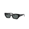 Ray Ban Zena Bio-based Sunglasses Black Frame Grey Lenses Polarized 52-22 In Black