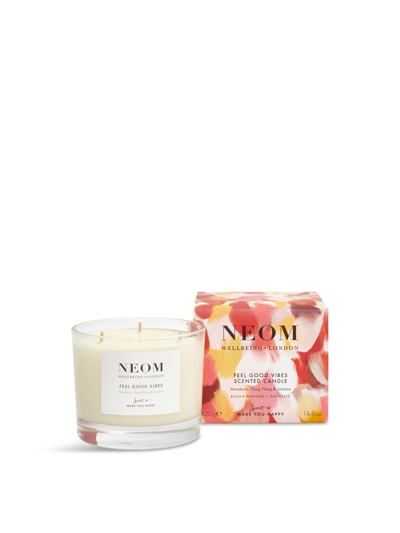 Neom Feel Good Vibes 3 Wick Candle 420g In White