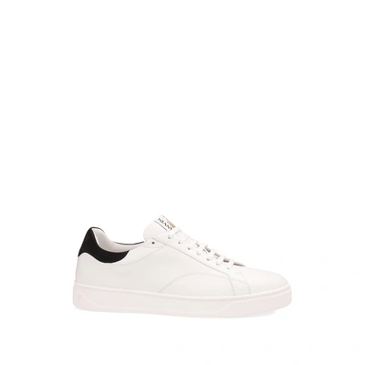 Lanvin Ddb0 Low-top Leather Trainers In White