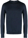 TAGLIATORE NAVY BLUE KNITTED SWEATER