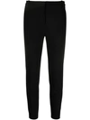 Pinko Black Slim-fit Tailored Trousers In Black
