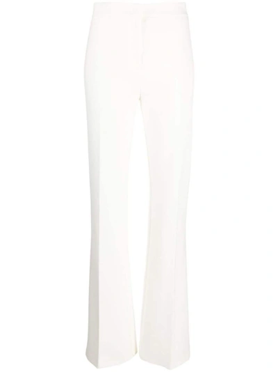 Pinko Hulka High-waist Tailored-cut Trousers In White