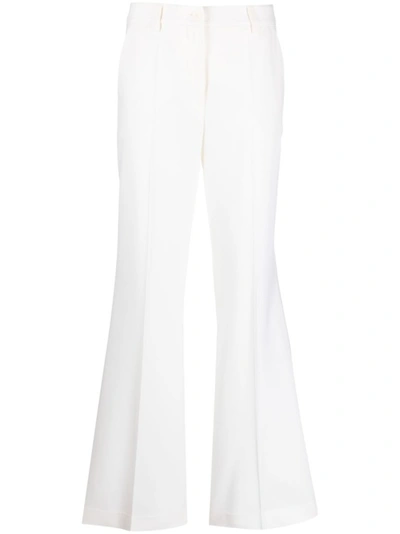 P.a.r.o.s.h Flared Trousers In White