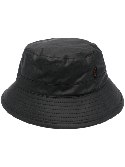 Barbour Embroidered Logo Bucket Hat In Green