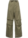 DARKPARK KHAKI COTTON DART TROUSERS