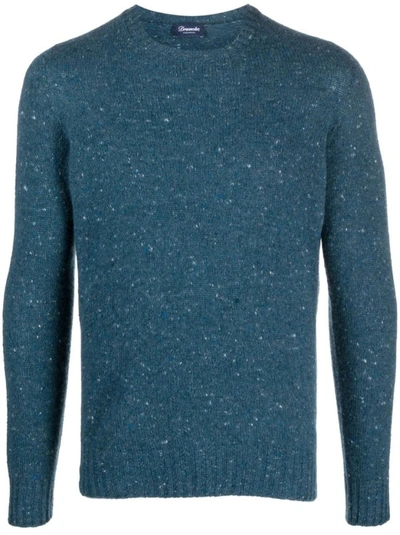 Drumohr Crew-neck Sweater In Blue