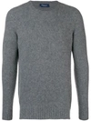 Drumohr Fine Knit Sweater In Grey
