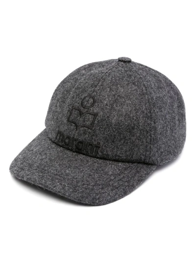 Isabel Marant Embroidered-logo Baseball Cap In Grey