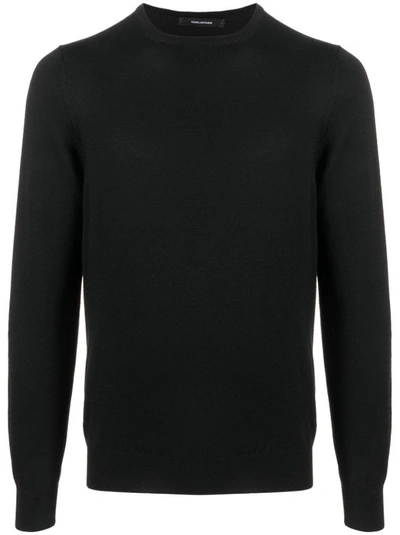 Tagliatore Fine-knit Jumper In Black