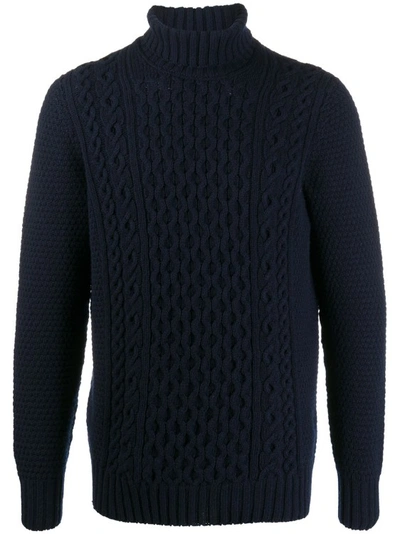 DRUMOHR CABLE-KNIT ROLL NECK JUMPER